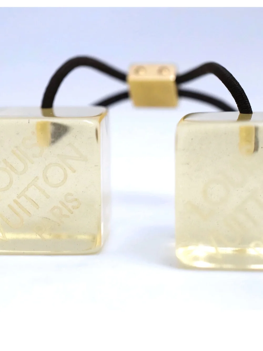 Louis Vuitton Elastine & Resin Cube Hair Tie (Scrunchie)